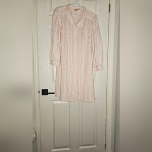 Elegant Pink Lace Nightgown
